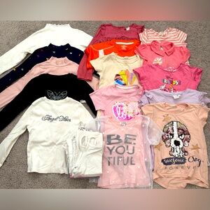Bundle: kids girl tees size 4-5